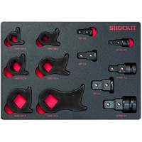 Lock Technologies LT1940-MASTERF 5-Piece SHOCKIT Kentucky Kicker 3/8", 1/2" & 3/4” Driver Master Kit