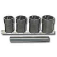 Lock Technologies LT4240 1/2 Inch Drive 5 Pc. Locking Lugnut Twist Socket Removal Kit