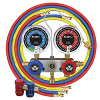 Mastercool 83272 Manifold W/3-60 Inch Hoses And R1234Yf Couplers
