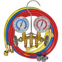 Mastercool 84772 A/C Gauge Set, R134, 2 Way, Brass