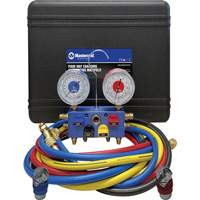 Mastercool 86472 R134A Aluminum 4-Way Manifold Gauges W/72 In Hoses