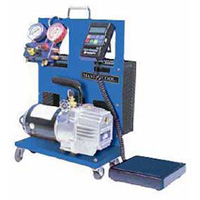 Mastercool 91587 75 CFM/110V Portable Elec A/C Charging Station W/Hoses