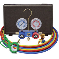 Dual R134A/R12 Manifold Gage Set W/ Free 3 In 1 Can Tap MAS98660-PROM | ToolDiscounter