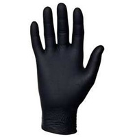 Microflex MK-296-S Midknight Powder Free Black Nitrile Exam Gloves, Small