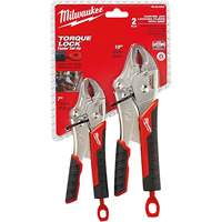 Milwaukee 48-22-3402 2PC TORQUE LOCK Curved Jaw Locking Pliers Set