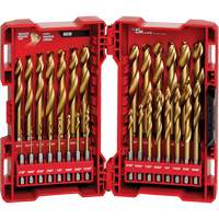 Shockwave™ Red Helix™ Drill Bit Set, 29 Pieces, Titanium MLW48-89-4672 | ToolDiscounter