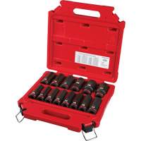 Milwaukee ML49-66-7014 14-Piece Shockwave Impact Duty 1/2" Drive Metric Deep 6 Point Socket Set