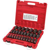 Milwaukee ML49-66-7015 Shockwave Impact Duty 1/2" Drive Metric Deep 6 Point Socket Set