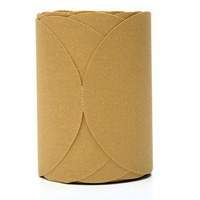 3M 1439 Stikit 216U Gold Paper Disc Roll, 6" Dia., P180 Grit, Aluminum Oxide