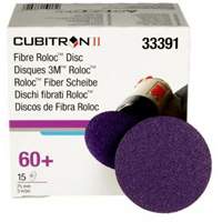 3M 33391 3M Cubitron II Roloc Fibre Disc, 33391, 60+, 3"