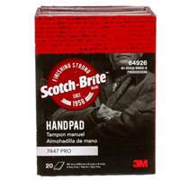 3M 7447 Scotch-Brite 7447 Hand Pads, Aluminum Oxide, 9" x 6", Very Fine Grit
