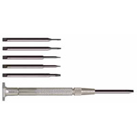 Moody Tools 55-0114 6 Slotted Drivers W/Interchangeable Steel Handle & Tube