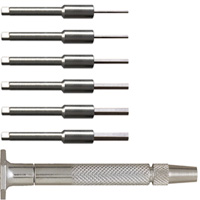 Interchangeable Hex Driver Set Steel Handle Clear Tube MOO55-0141 | ToolDiscounter