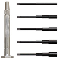 Moody Tools 55-0142 Interchangeable Nut Driver Set W/Steel Handle In Tube