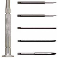 Moody Tools 58-0139 5 Slotted/Phillips Drivers W/Steel Handle & Pouch
