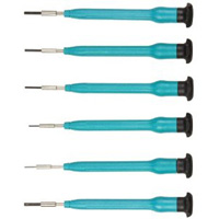 Moody Tools 58-0349 6 Hex Drivers W/Fixed ESD-Safe Handles In Vinyl Pouch