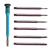 Set Of 6 Star Screwdrivers With Fixed ESD-Safe Handles MOO58-0384 | ToolDiscounter