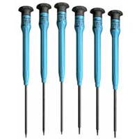 Set Of 6 Star Screwdrivers With Fixed ESD-Safe Handles MOO58-0450 | ToolDiscounter