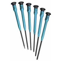 Set Of 6 Star Screwdrivers With Fixed ESD-Safe Handles MOO58-0455 | ToolDiscounter