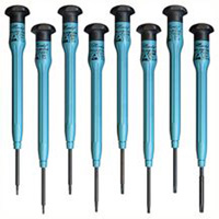 Set Of 8 Star Screwdrivers With Fixed ESD-Safe Handles MOO58-0476 | ToolDiscounter