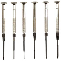 6 Slotted/Cross Point Drivers W/Magnetic Handles &Pouch MOO58-0857 | ToolDiscounter