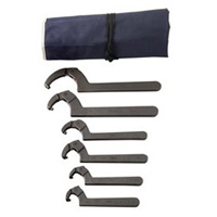 6 Pc Adjustable Pin Spanner Wrench Set, W/Kit Bag MRTSPW6K | ToolDiscounter