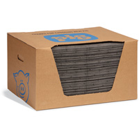 NEW PIG 25300 PIG&reg; Mediumweight Absorbent Mat Pad in Dispenser Box, 15" W x 20" L