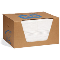 NEW PIG 26300 PIG&reg; Mediumweight Oil-Only Absorbent Mat Pad in Dispenser Box, 15" W x 20" L