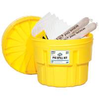NEW PIG 46305 PIG&reg; Water-Repellent Oil-Absorbent Spill Kit in a 20-Gallon Container