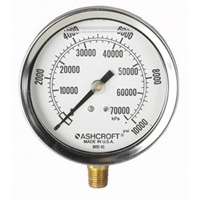 OTC 9659 Pressure Gauge, 0-10000 PSI, 3-1/2 Inch Dia, Liquid Filled