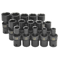 SK Tools 34350 1/2" Drive Metric Universal Impact Socket Set