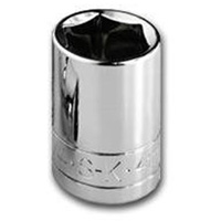 SK Tools 40020 1/2 Inch Drive 6 Point Socket, 20 mm