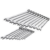 SK Tools 86037 Wrench Set, Combination, 19 Piece, Metric