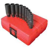 1/4 Inch Dr 6 Pt 9 Pc Deep Metric Set SNX1812 | ToolDiscounter