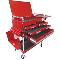 Sunex 8011 Large Locking Screwdriver/Pry Bar Holder for Service Cart-Red 