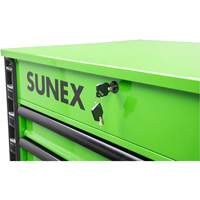 Sunex 8057XTLG Premium Full Drawer Lime-Green Service Cart