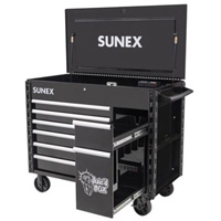 Sunex 8065PCBK JUIC'D BOX 50" Powered Cart