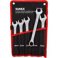 Sunex 9605MA Raised Panel Metric Combination Wrench Set