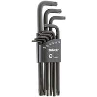 Sunex 9859TP 9-Piece Tamper-proof Torx Long Arm Magnetized Key Set