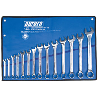 Aurora Tools TLV055 Wrench Set, Combination, 14-piece, Imperial