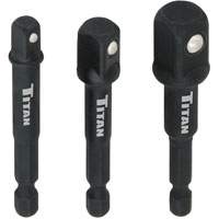 Titan® 4-Piece Impact Socket Adapter & Magnetic Bit Holder TTN12002 | ToolDiscounter