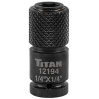 Titan 12194 1/4 in. Drive Quick-Change Hex Drive Impact Adapter