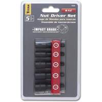 Titan 15220 5-Piece SAE Impact Grade Nut Driver Set