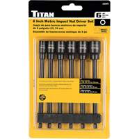 Titan 15245 6-Piece SAE Long Reach Impact Grade Nut Driver Set