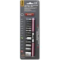 Titan 16135 Tamper-Resistant SAE Bit Socket Set with Magnetic Holder