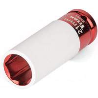 Titan 21093 1/2 Drive 6 Pt Non-Marring Lug Nut Socket, 21mm