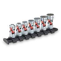 Titan 66860 7 pc. 1/4 in. Drive SAE Auto-Flex Universal Socket Set