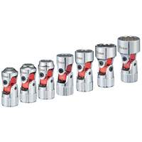 Titan 66860 7 pc. 1/4 in. Drive SAE Auto-Flex Universal Socket Set