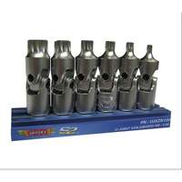 VIM VIUJXZN100 6-Piece Universal Joint XZN Triple Square Driver Set