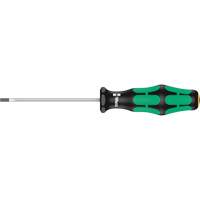 Wera 05008007001 Slotted Screwdriver, 3/32" Tip, Round, 5-11/16" L, Plastic Handle